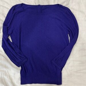 Ann Taylor deep purple Crew Neck Sweater